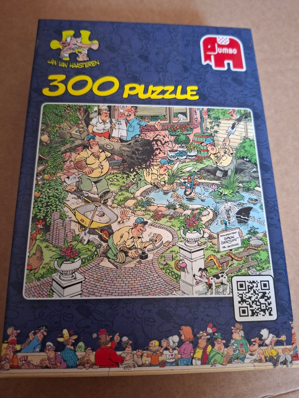 Jan van Haasteren 300 stukjes - Tuinruimers, Ophalen, Minder dan 500 stukjes, Zo goed als nieuw, Legpuzzel