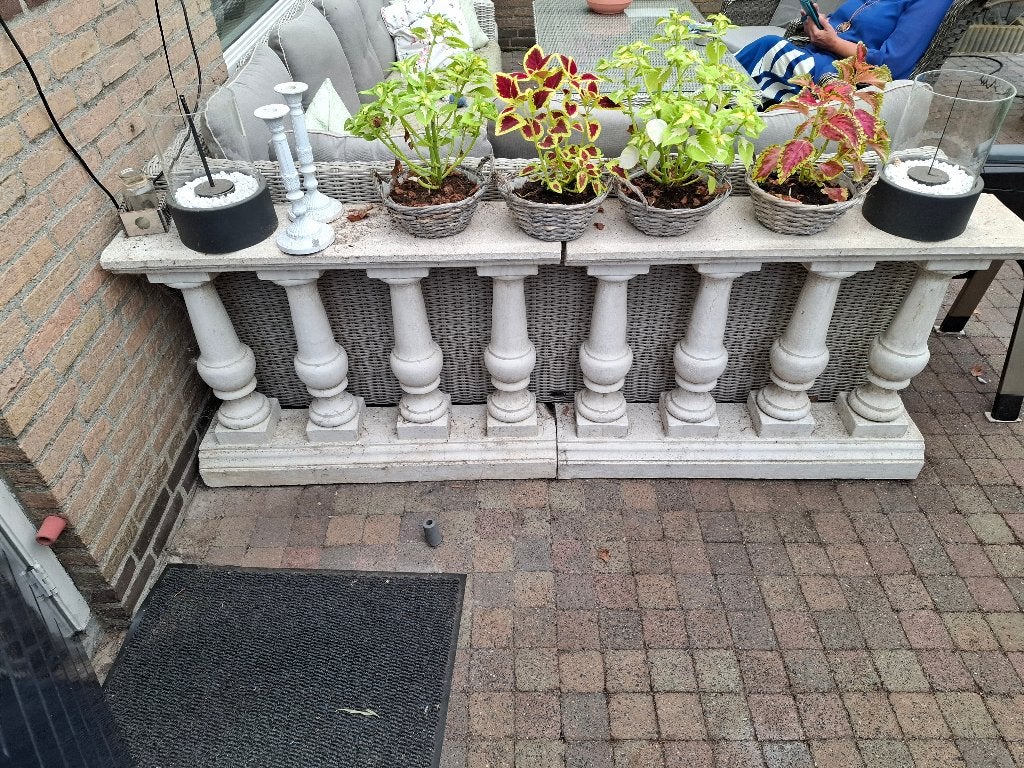 Balustrade  beton 2x 100 cm, Ophalen, Gebruikt