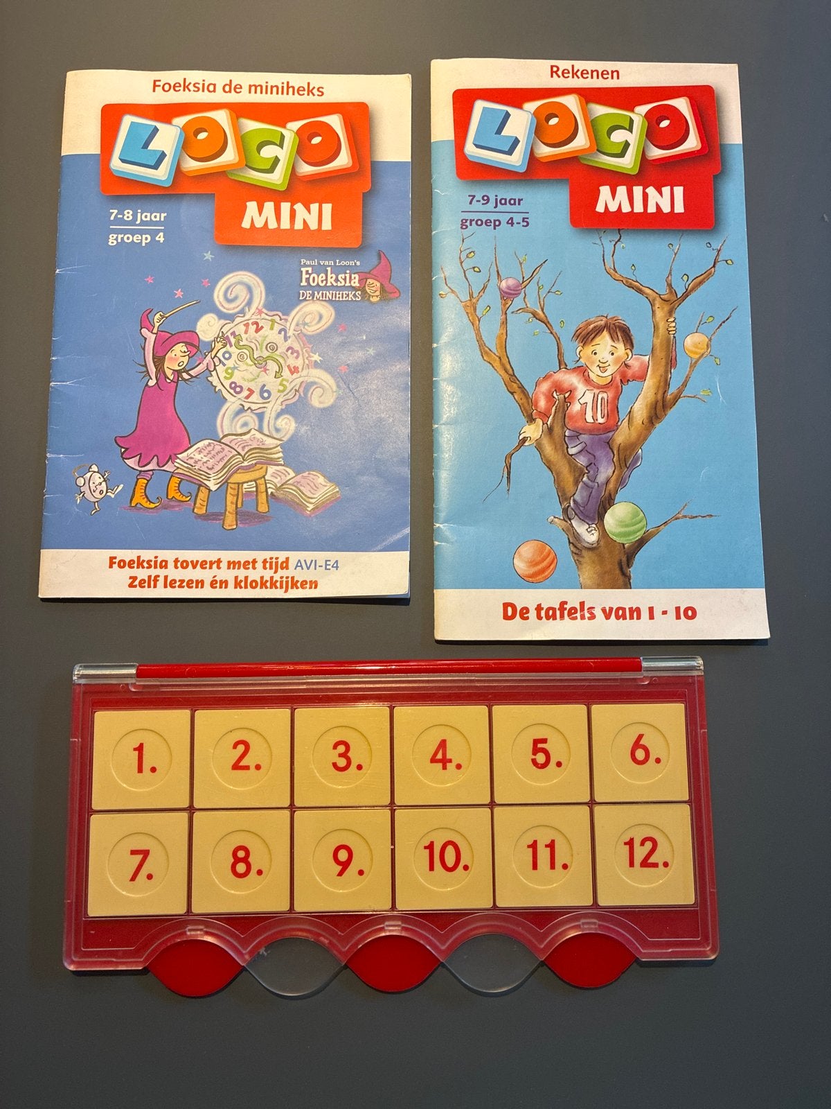 Loco Mini met 2 boekjes: Foeksia en Rekenen (tafels), Ophalen of Verzenden, Zo goed als nieuw, Taal en Lezen