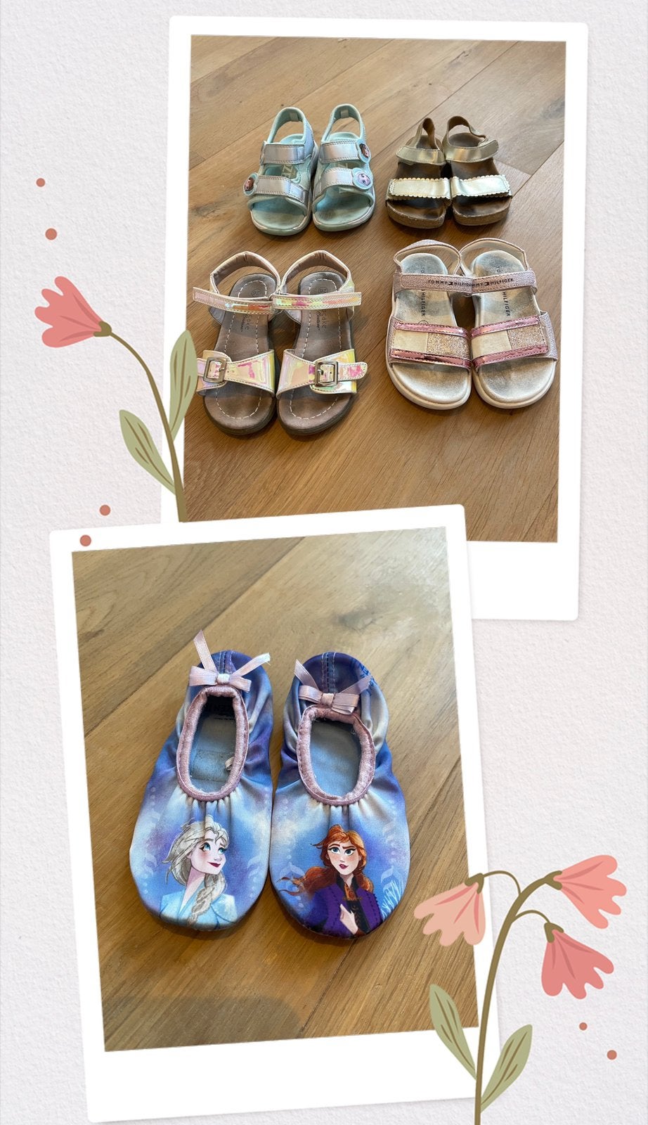 🌸 Meisjes sandalen en Frozen balletschoenen 25/26 🌸, Gebruikt, Meisje, Schoenen, Ophalen of Verzenden