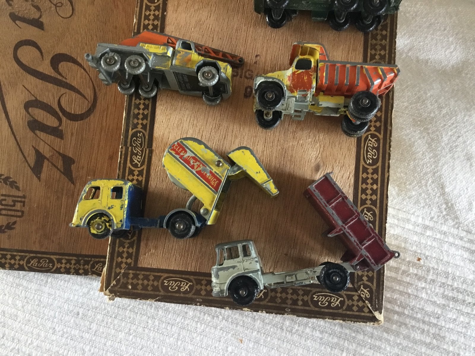 Vintage Lesney Matchbox speelgoedauto's - 6 diverse modellen, Kinderen en Baby's, Speelgoed | Speelgoedvoertuigen, Gebruikt, Ophalen of Verzenden