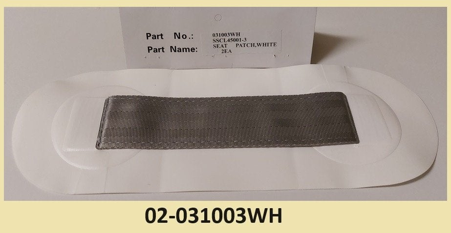 02-031003WH Zitbank patch voor rubberboten Kleur wit. € 7,95, Watersport en Boten, Accessoires en Onderhoud, Ophalen of Verzenden