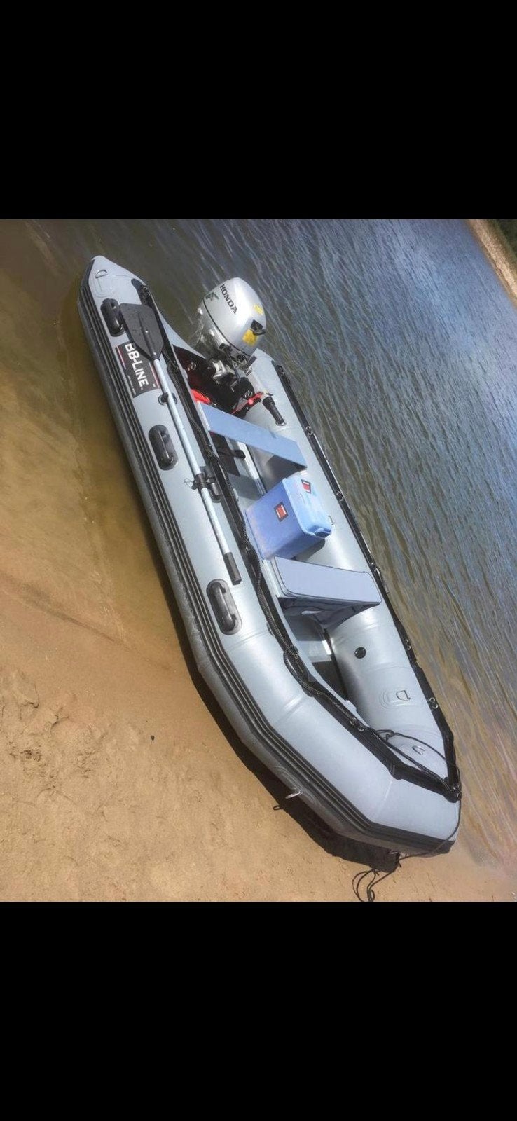Snelle rubberboot met 15 pk suzuki, Watersport en Boten, Ophalen of Verzenden, Anker, Aluminium