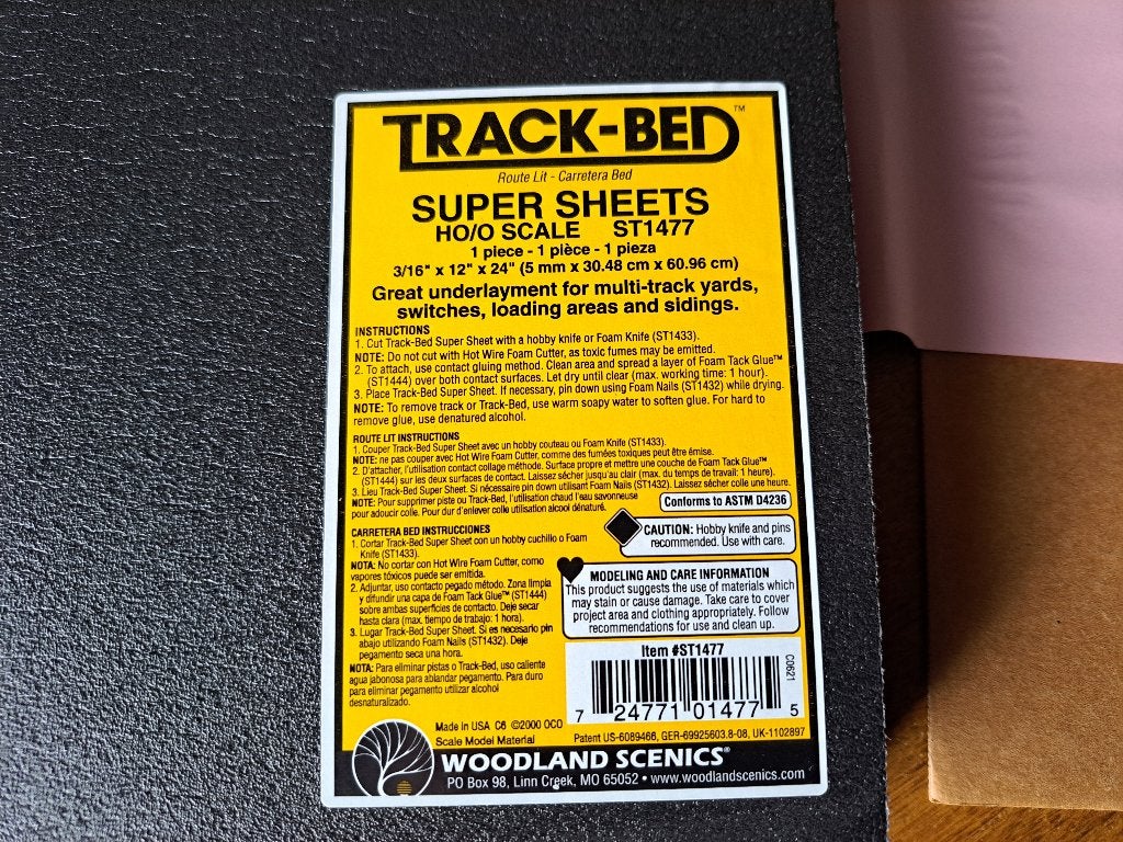 Trackbed Supersheets Dealerpack (6 stuks) - nieuw, Overige merken, Gelijkstroom of Wisselstroom, Nieuw, Rails
