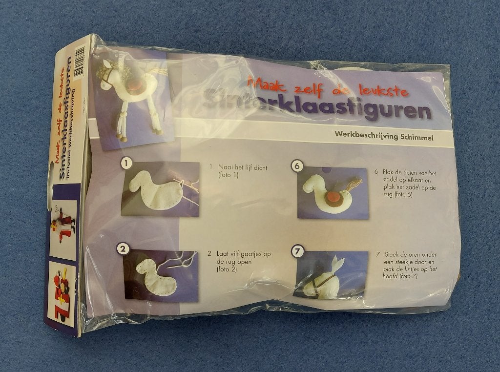 Viltpakket Maak zelf de leukste sinterklaasfiguren schimmel, Overige thema's, Nieuw, Ophalen of Verzenden, Overige merken