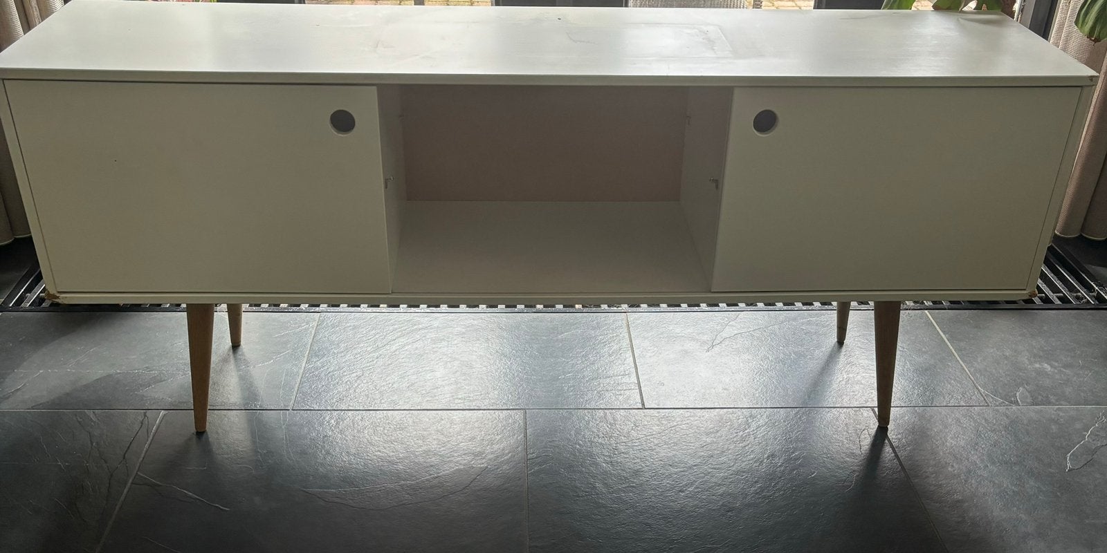 Mid-century moderne tv-kast, Ophalen, 100 tot 150 cm, Zo goed als nieuw, Minder dan 100 cm