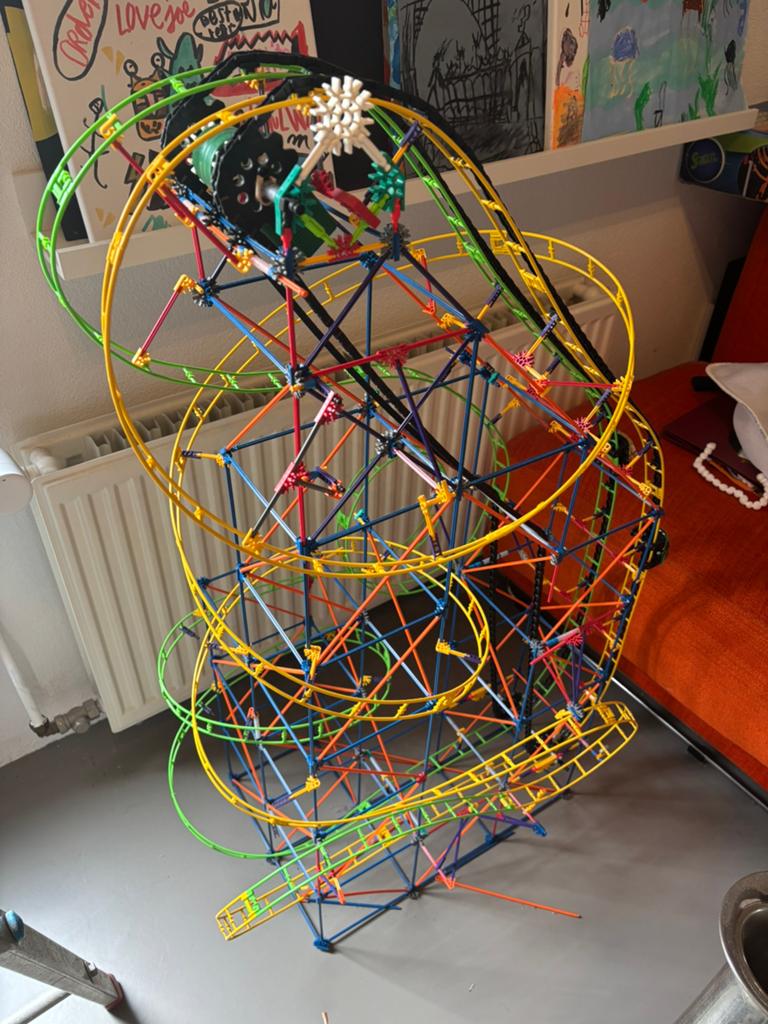 K’nex coaster, Kinderen en Baby's, Speelgoed | Bouwstenen, Ophalen of Verzenden, Gebruikt, K'nex
