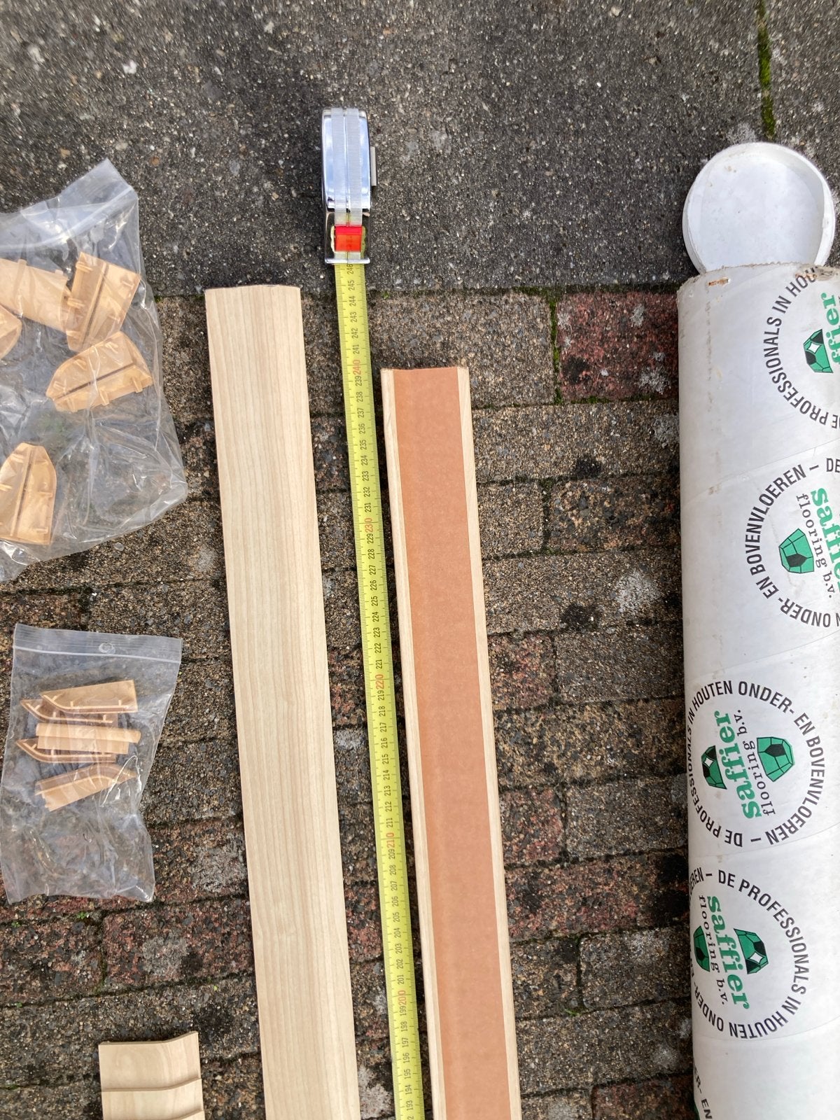 Overzetplinten 5x24x2400mm met accessoires, Ophalen, Overige materialen, Nieuw, 200 tot 250 cm