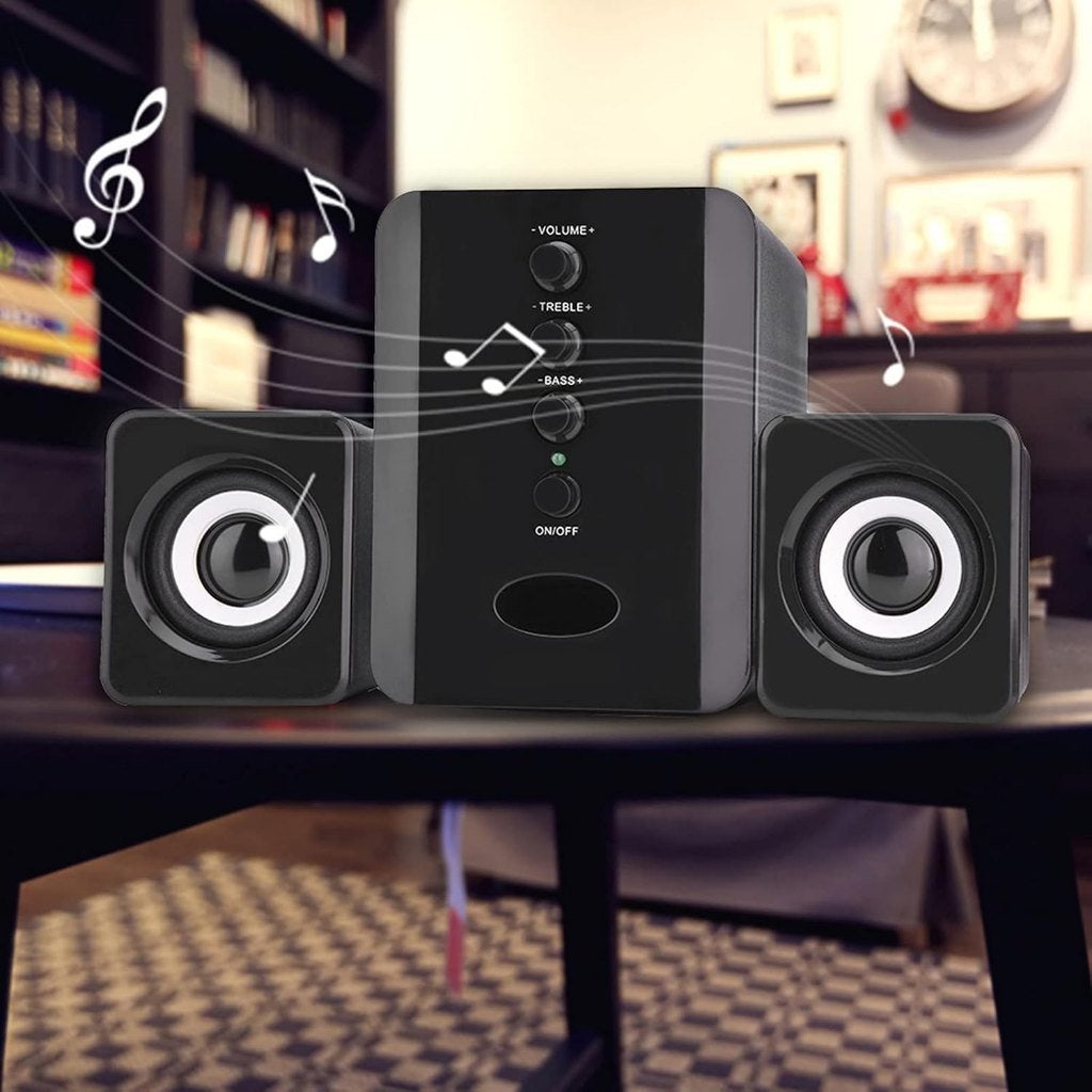 2.1 luidsprekersysteem met subwoofer (zwart), Ophalen of Verzenden, Nieuw, Audiokanaal 2.1, Onbekend