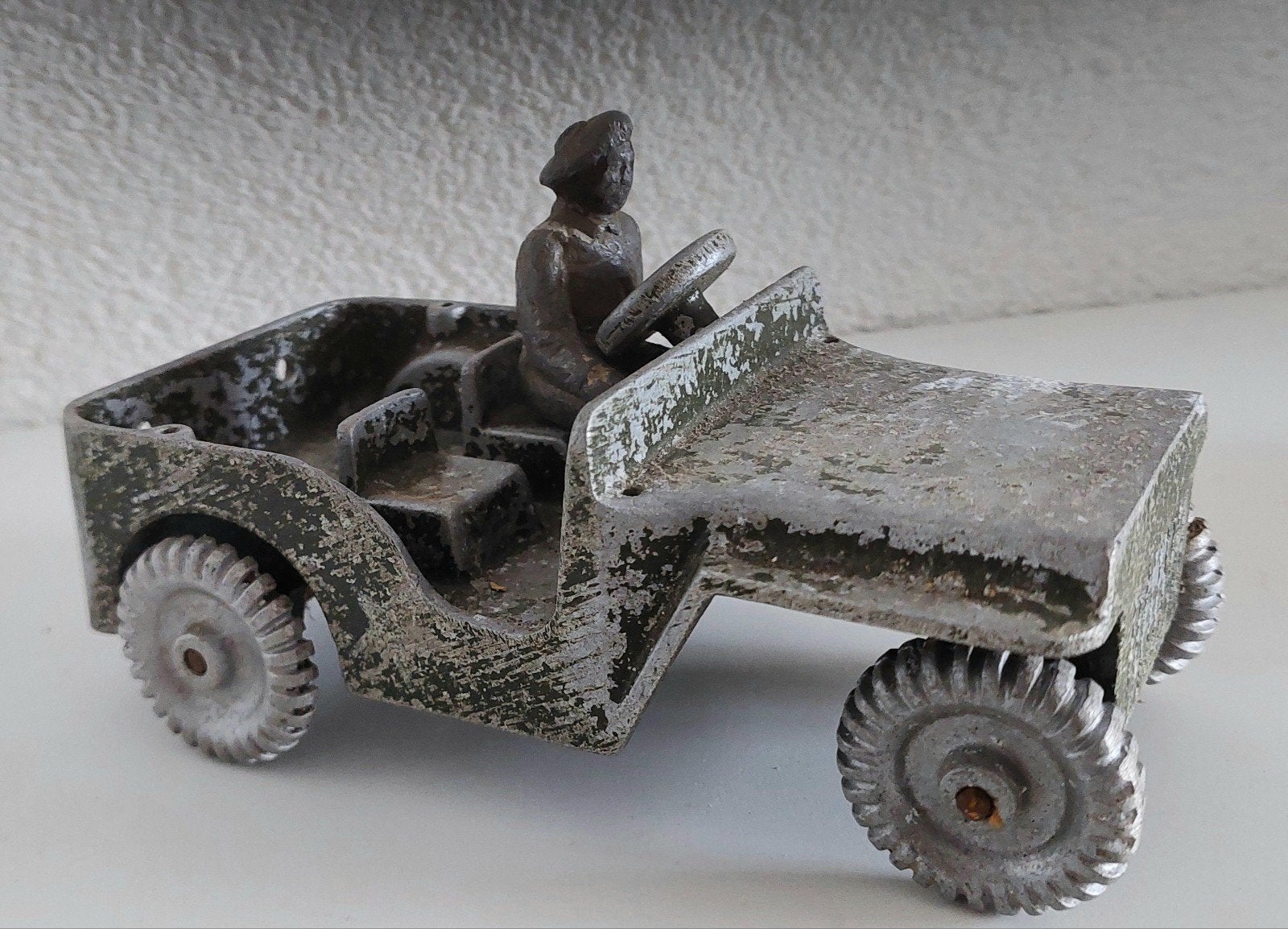 Vintage Victory Toy Jeep met aanhanger, ca. 1945-1946, Ophalen of Verzenden