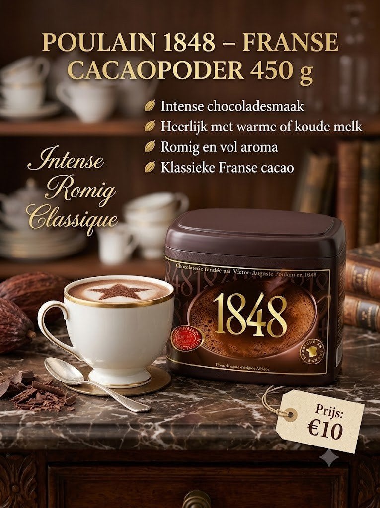 Cacaopoder 450g - Poulain 1848, Diversen, Ophalen of Verzenden
