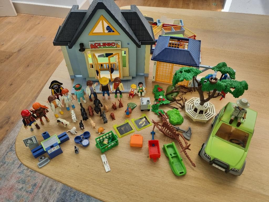 Playmobil Dierenkliniek en veel extra's, Ophalen, Gebruikt, Los playmobil