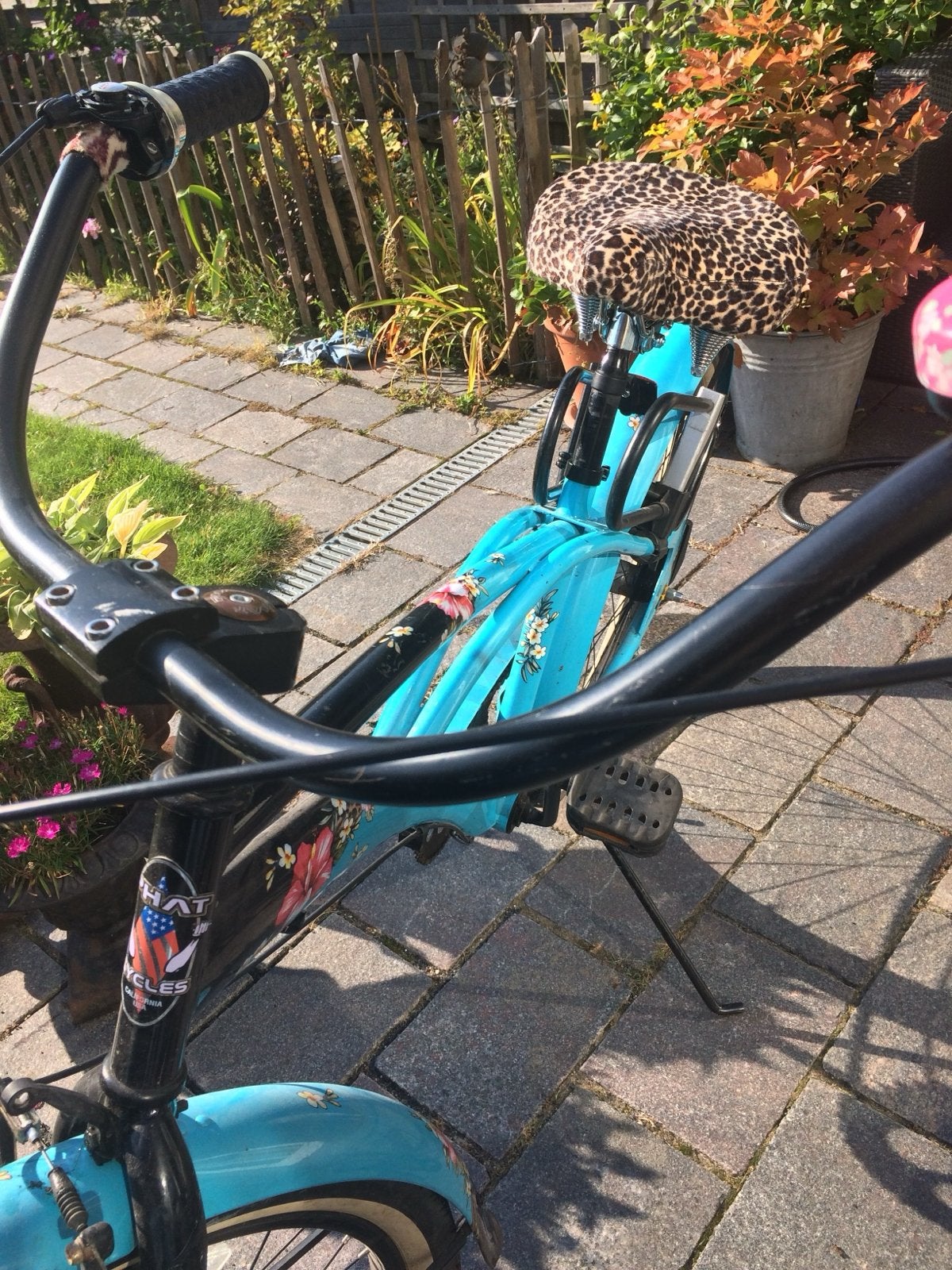 Phat Aloha Maloha Beach Cruiser - Unieke Hibiscus Print, Fietsen en Brommers, Fietsen | Dames | Damesfietsen, Terugtraprem, Gebruikt