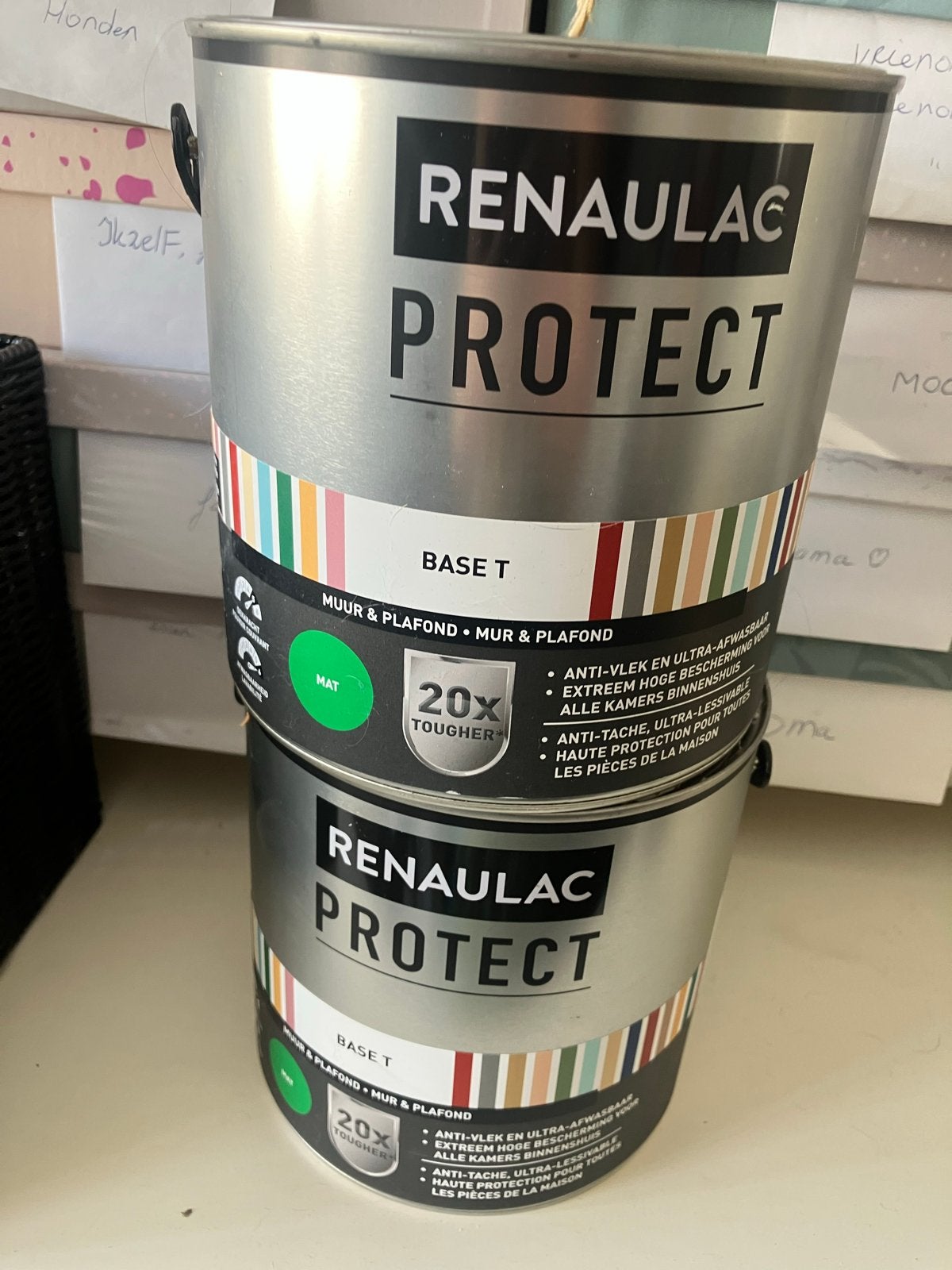 Renaulac Protect Muur & Plafond Verf Mat 2,5L Roze, Ophalen, Nieuw, Verf, Roze