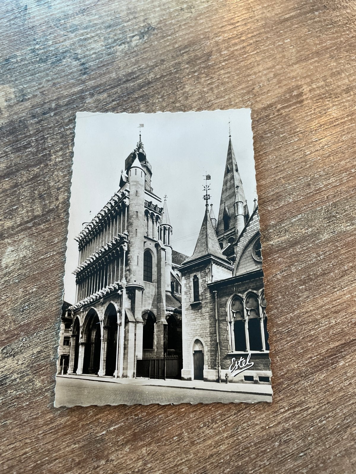 Oude Ansichtkaart Dijon, Église Notre-Dame (1952), Ophalen of Verzenden, 1940 tot 1960, Gelopen, Frankrijk