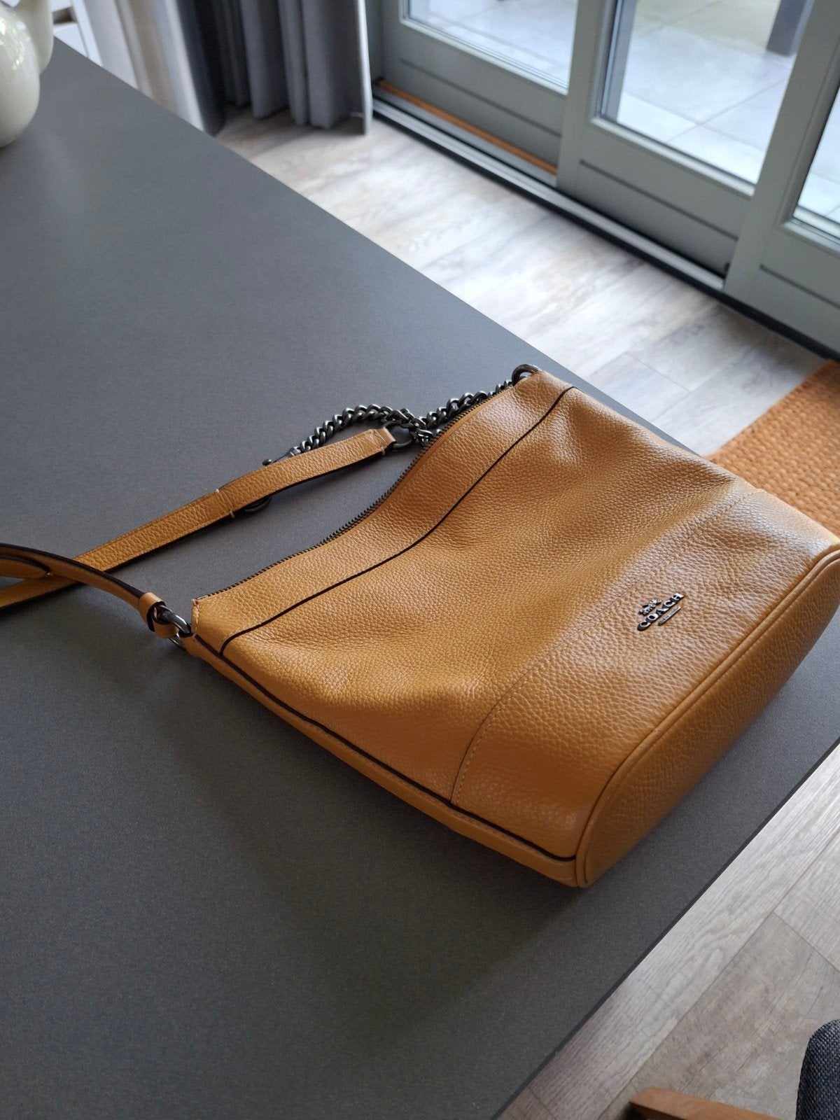 Tas van Coach!, Ophalen of Verzenden, Zo goed als nieuw, Geel, Schoudertasje