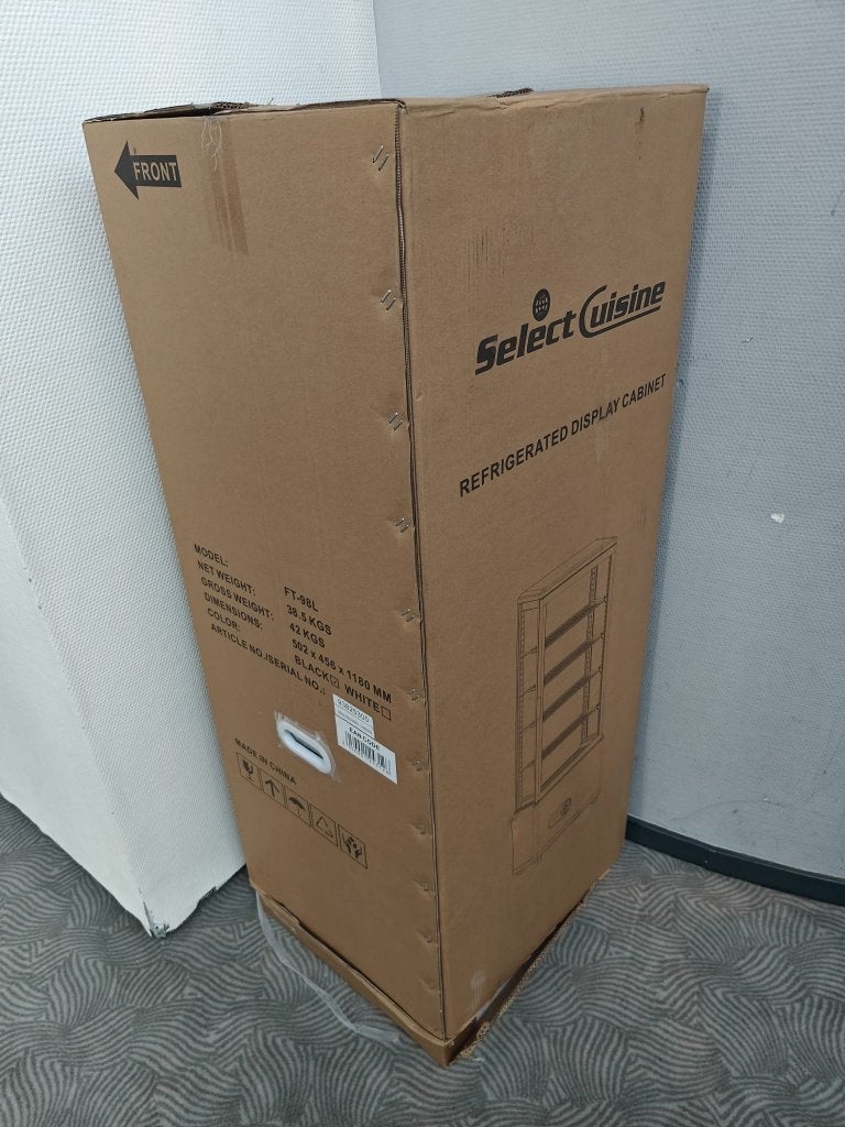Select Cuisine Koelvitrine 98L - Met LED & 5 Niveaus (Zwart), Ophalen, Nieuw