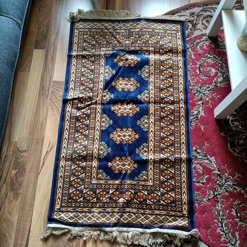 Tapijtje met Franjes !!!GESIGNEERD!!!, Minder dan 50 cm, Gebruikt, 50 tot 100 cm, Bruin