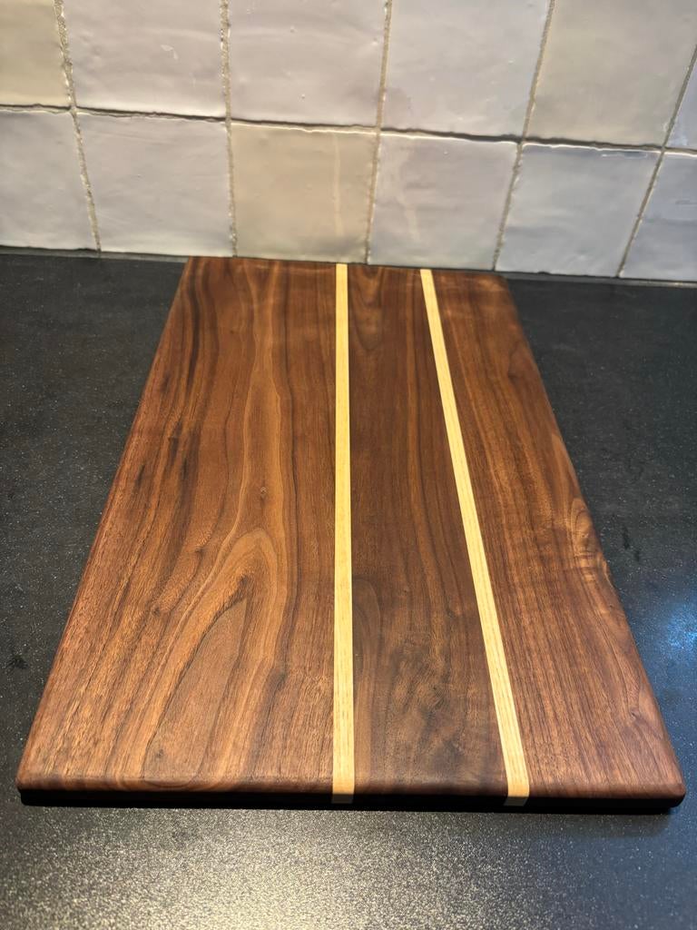 Notenhouten snijplank met essenhout gloednieuw, Ophalen of Verzenden, Nieuw
