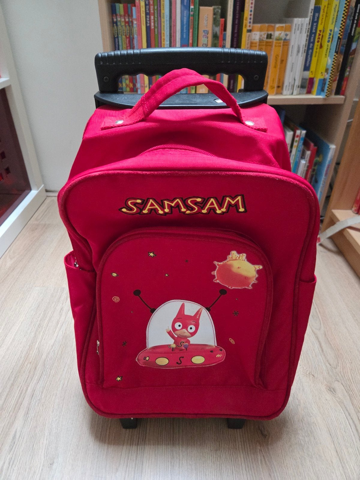 Samsam Kinderrugzak op wieltjes - Rood, Ophalen, Gebruikt