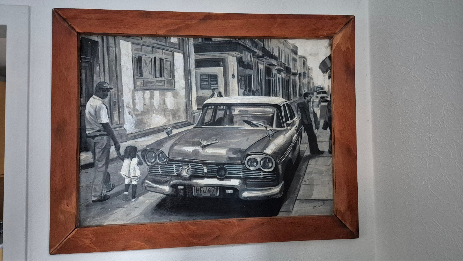 Cuba schilderij, Ophalen