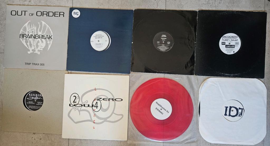 8 hardcore acid oldschool platen 90s, Ophalen of Verzenden, Gebruikt, 12 inch