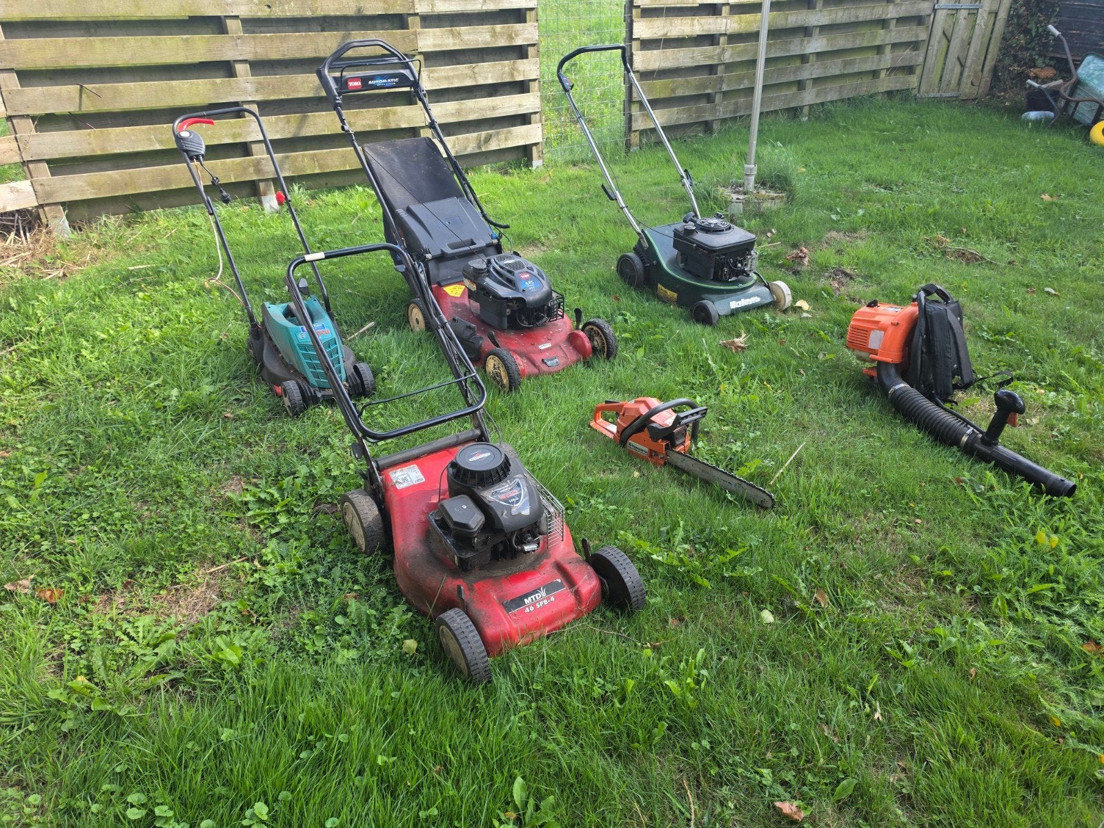 Partij grasmaaiers & tuin en park machines, Ophalen, Gebruikt