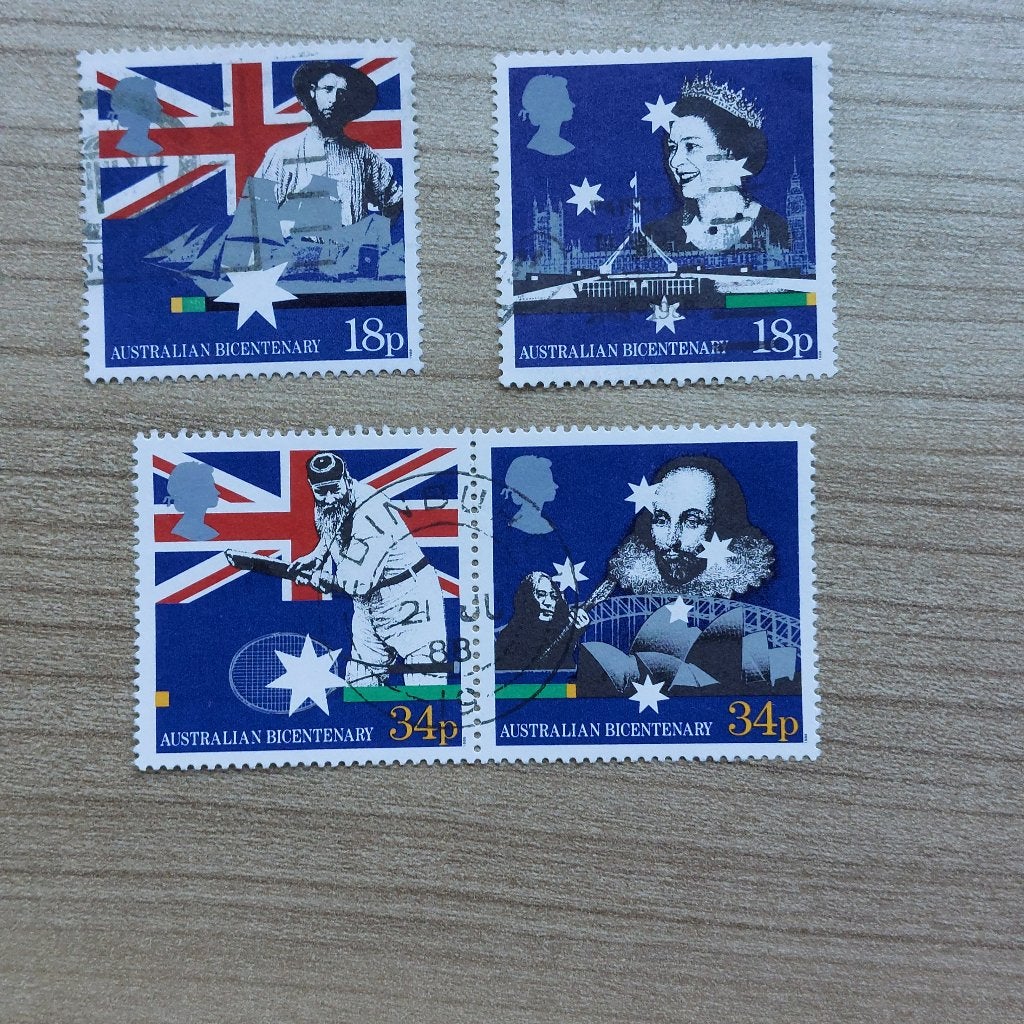 Engeland  1988  Mi 1151  - 1154, Ophalen of Verzenden, Gestempeld