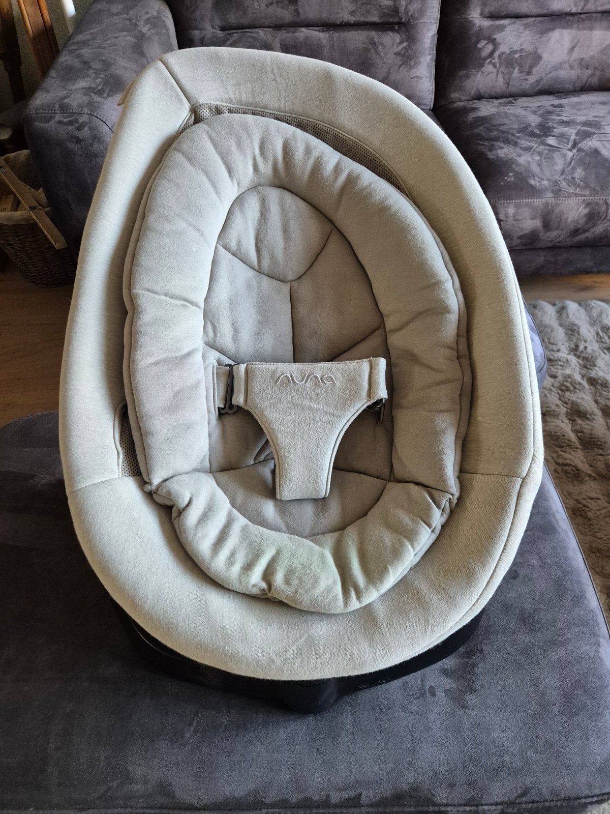 Te Koop: Nuna Leaf Hazelwood incl. motor, Gebruikt, Schommelstoel, Verstelbaar, Ophalen