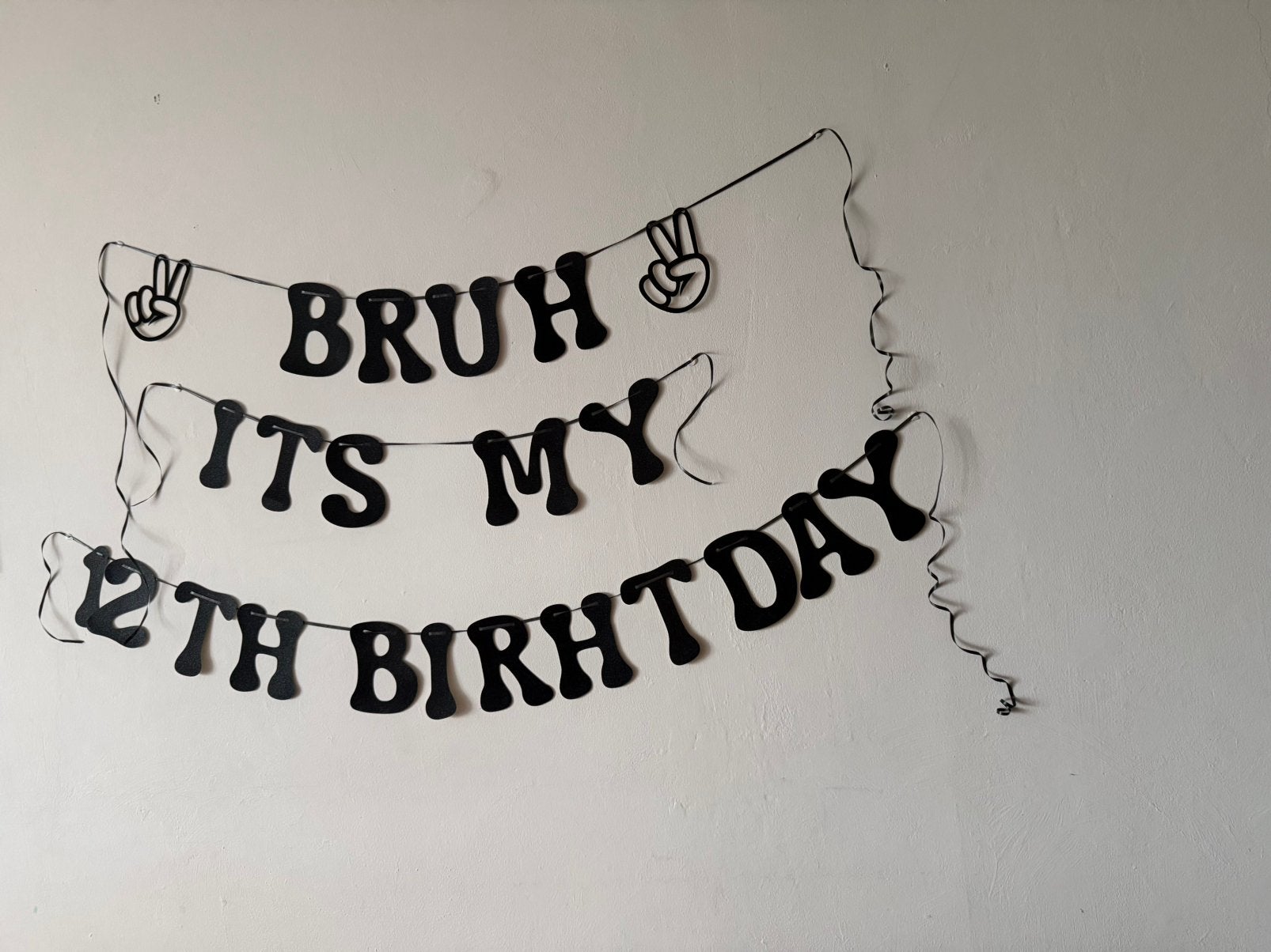 Banner 12e verjaardag, Ophalen of Verzenden, Versiering, Verjaardag