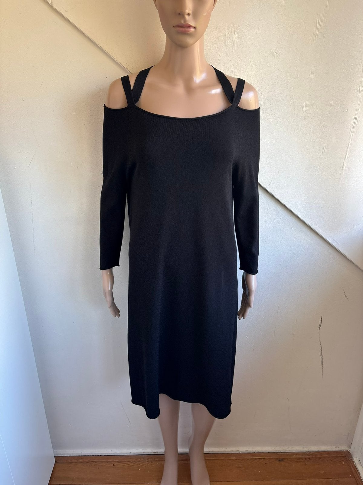 Annette Görtz jurk maat M zwart stretch offshoulder, Kleding | Dames, Maat 38/40 (M), Zwart, Ophalen of Verzenden, Zo goed als nieuw