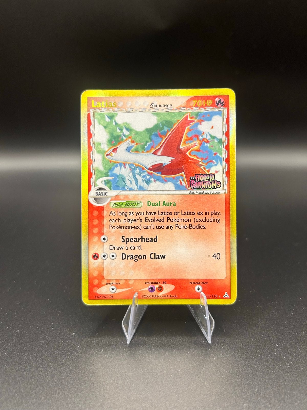 Latias ex Delta Species Holo Pokémon Kaart 11/110, Hobby en Vrije tijd, Verzamelkaartspellen | Pokémon, Ophalen of Verzenden, Gebruikt