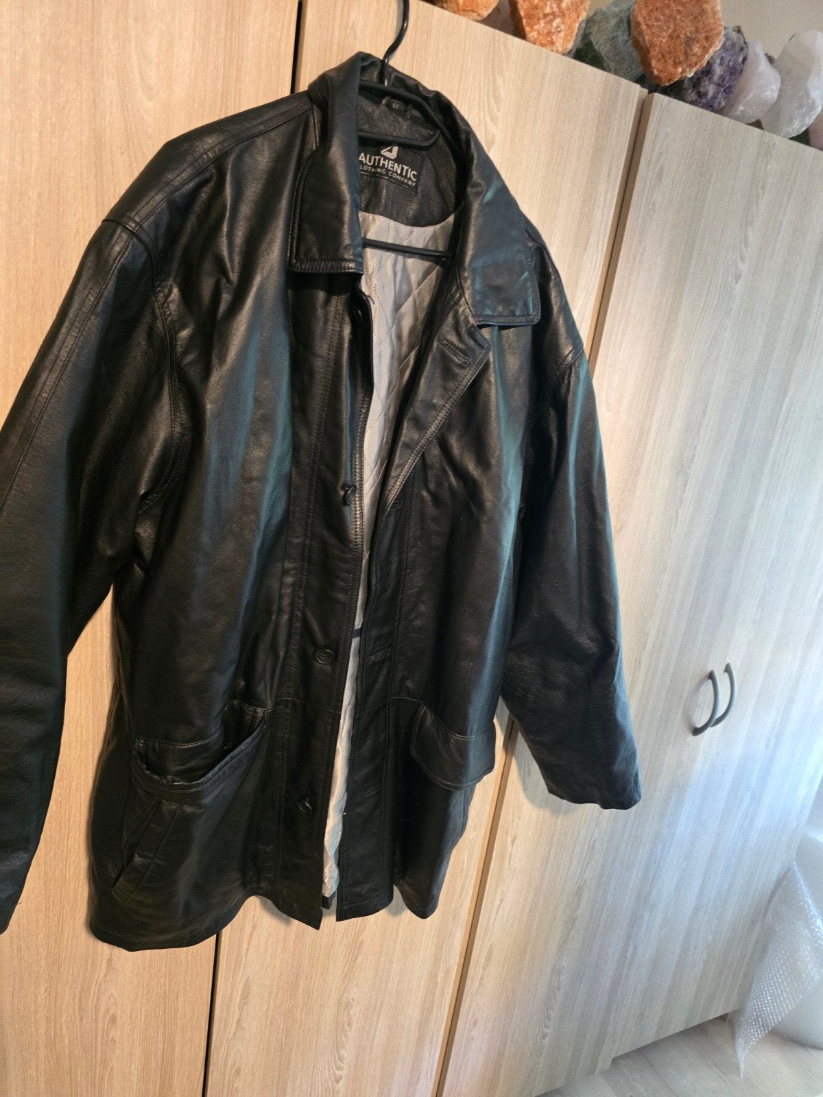 vintage leren jas xxl, Kleding | Heren, Jassen | Winter, Ophalen of Verzenden, Zo goed als nieuw, Maat 52/54 (L), Zwart