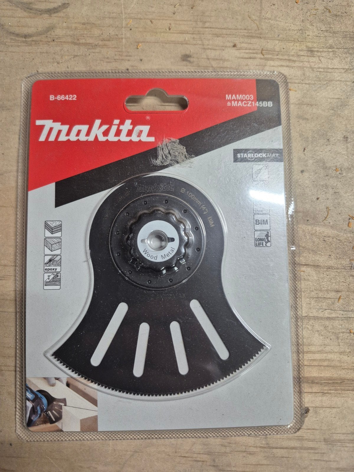 Makita Multitool Zaagblad Starlock Max Hout & Metaal, Ophalen of Verzenden, Nieuw, Overige typen, Makita