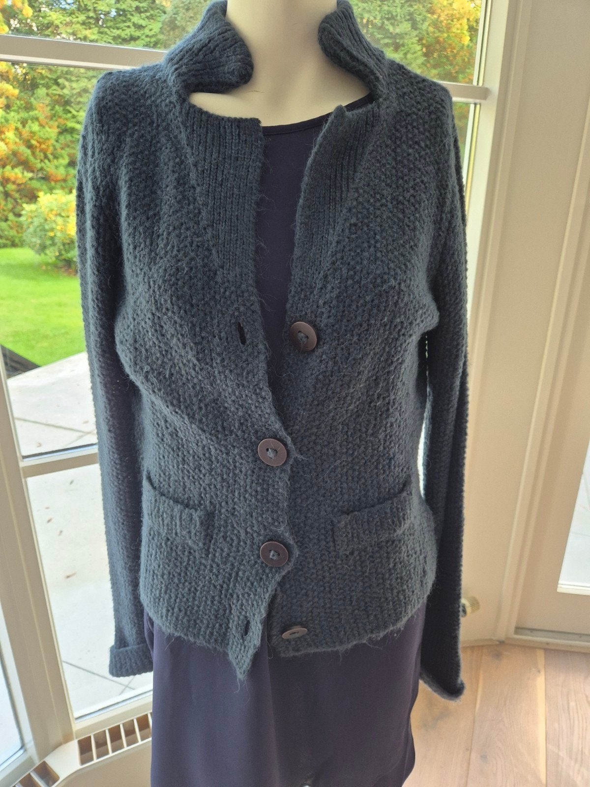 Saint Tropez gebreid vest maat L, Kleding | Dames, Blauw, Maat 42/44 (L), Ophalen of Verzenden, Gedragen
