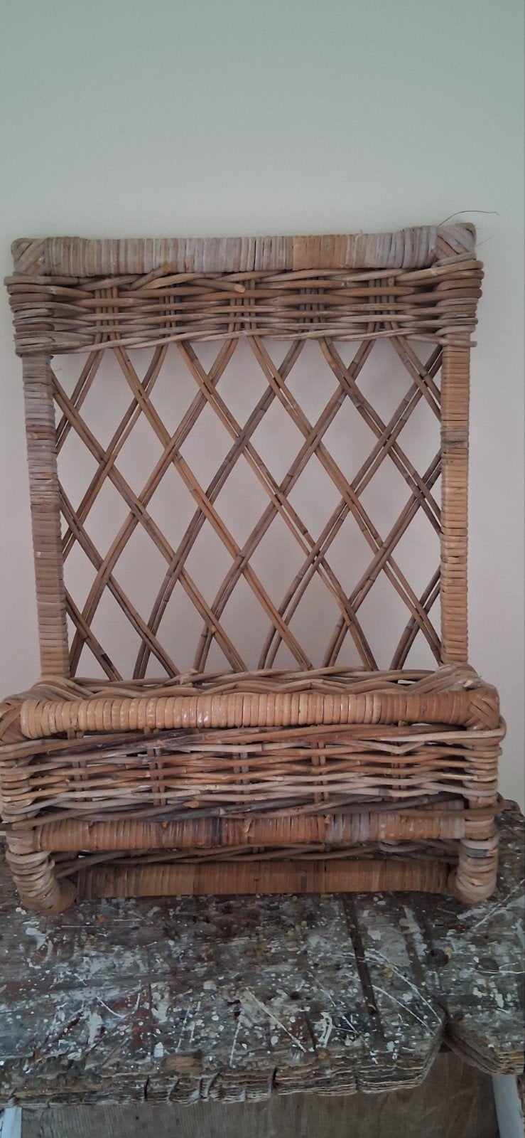 Rieten wandhanger/schapje - Boho stijl, Ophalen of Verzenden