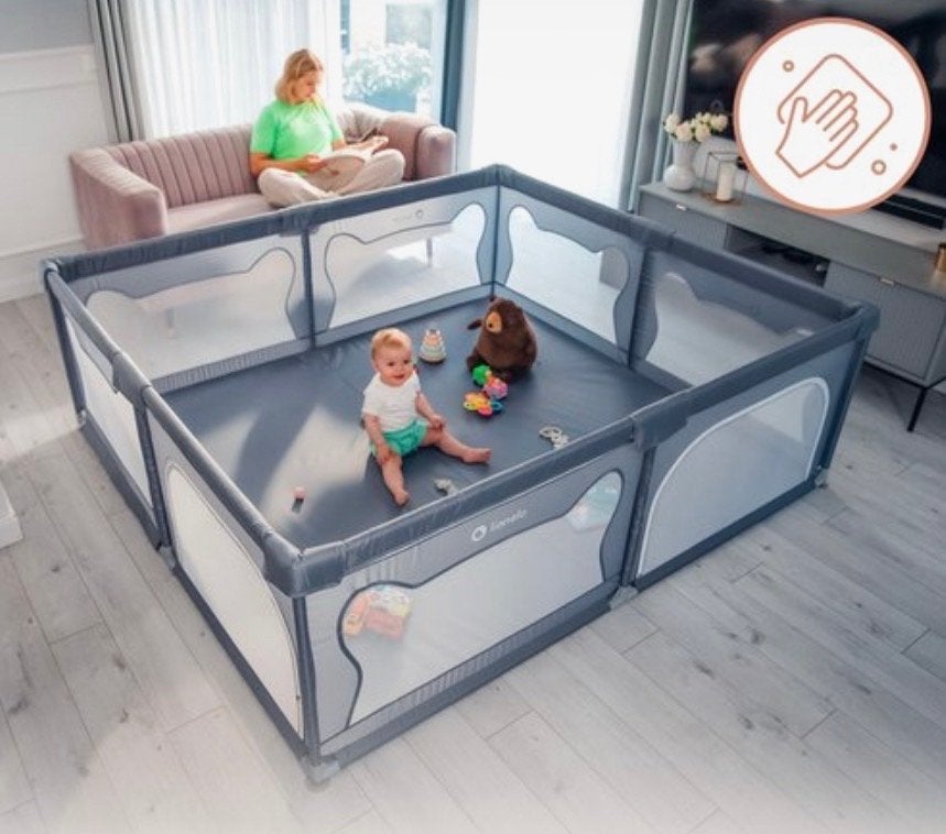 Lionelo Willow XL Box - Groot oppervlak 187x207cm, Kinderen en Baby's, Boxen, Ophalen, Nieuw, Rechthoekig