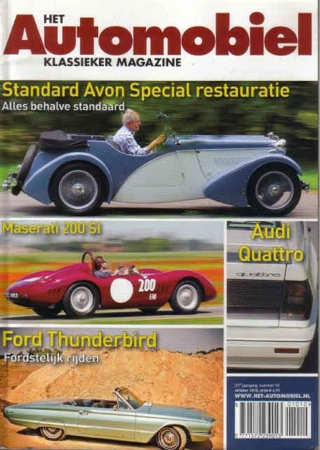 Automobiel 10 2010 : Audi Quattro coupe - AC Cobra - Mazda, Ophalen of Verzenden, Gelezen, Algemeen