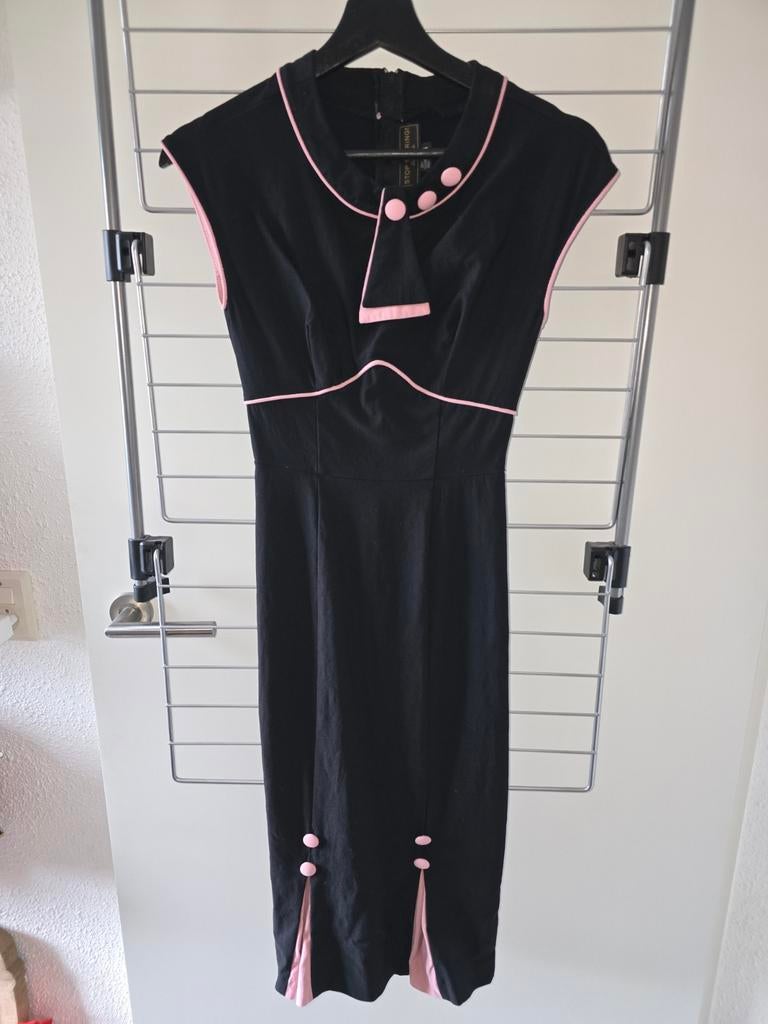 Stop Staring! Pencil Jurk Zwart/Roze, Stop Staring!, Zwart, Ophalen of Verzenden, Maat 34 (XS) of kleiner