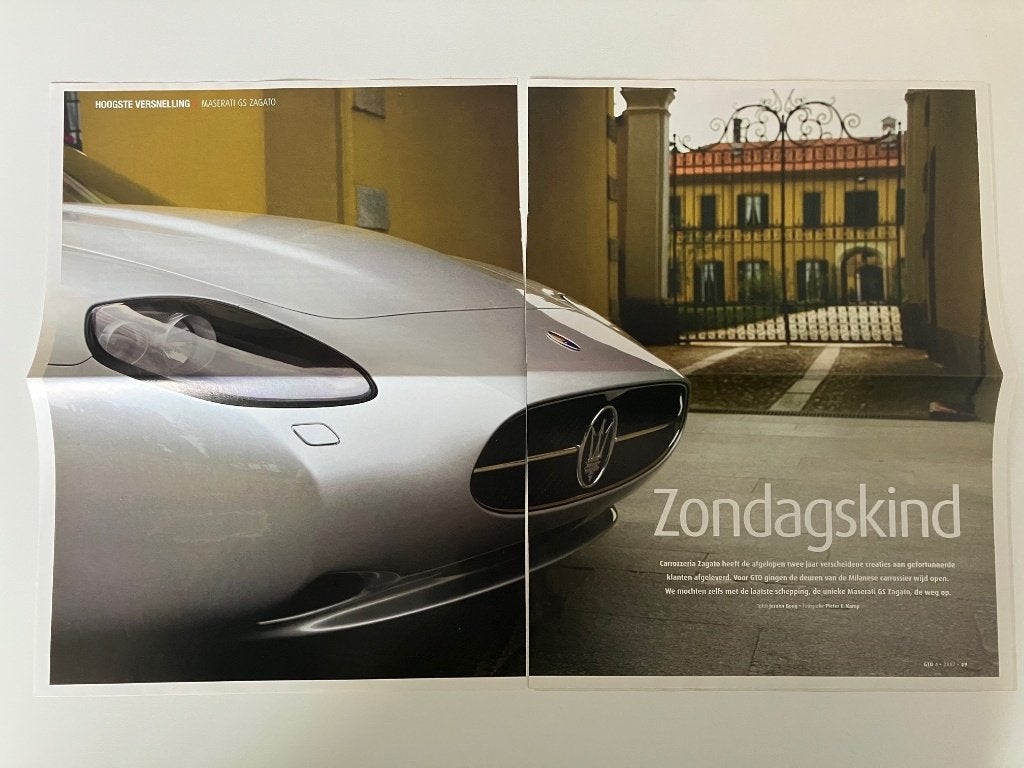 Artikel Maserati GS Zagato, Boeken, Ophalen of Verzenden, Zo goed als nieuw, Overige merken