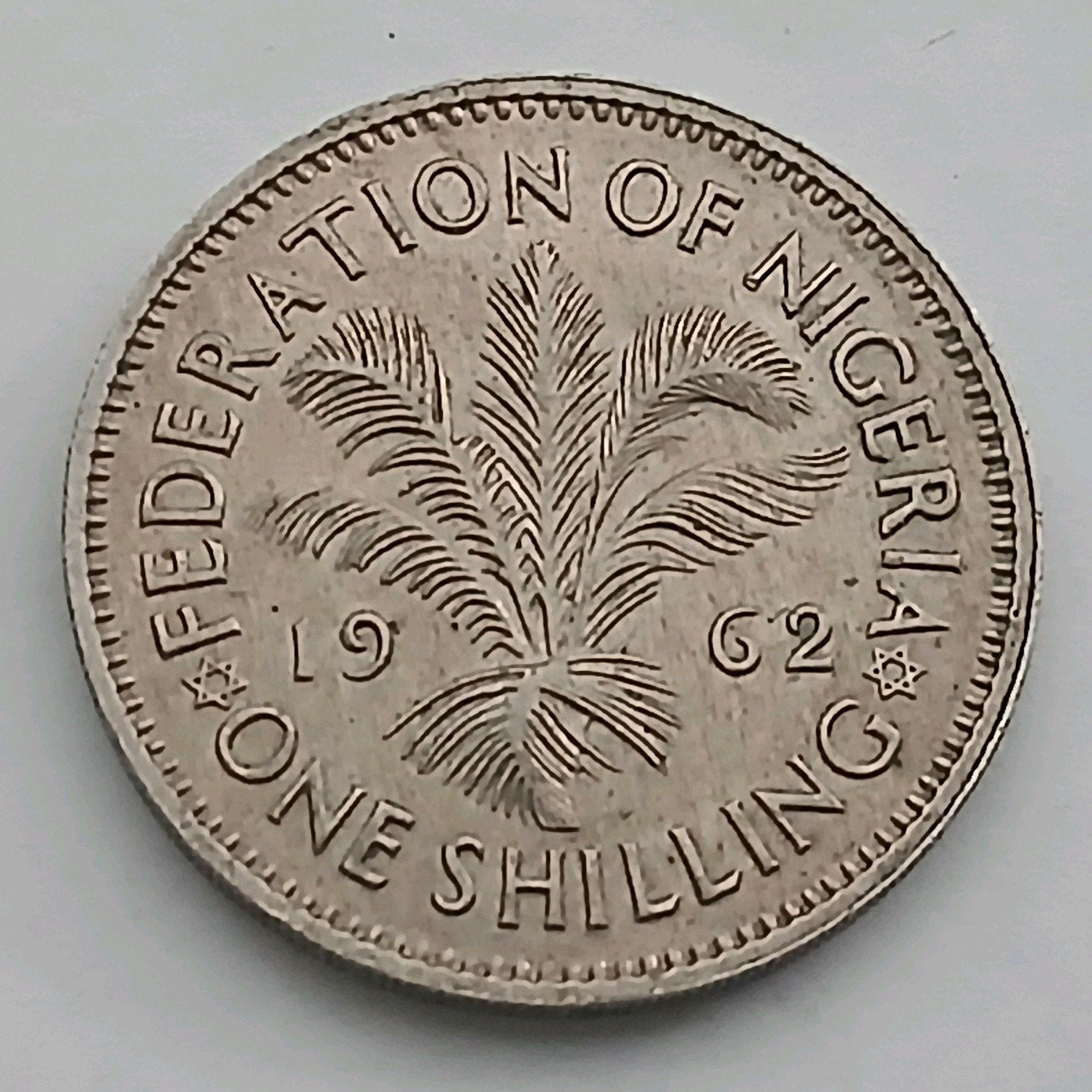 Nigeria 1 Shilling 1962 Oude Vintage Munt Kolonie Engeland, Ophalen of Verzenden, Nigeria