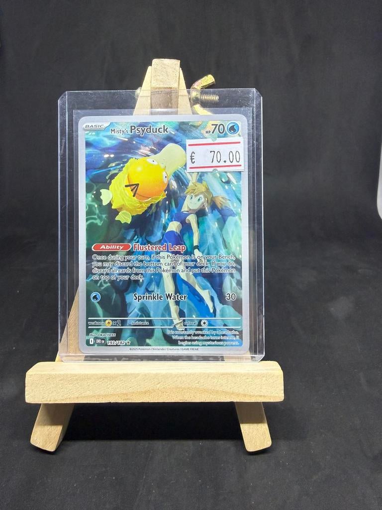 Misty’s psyduck 193 nm/nm, Hobby en Vrije tijd, Verzamelkaartspellen | Pokémon, Ophalen of Verzenden, Zo goed als nieuw