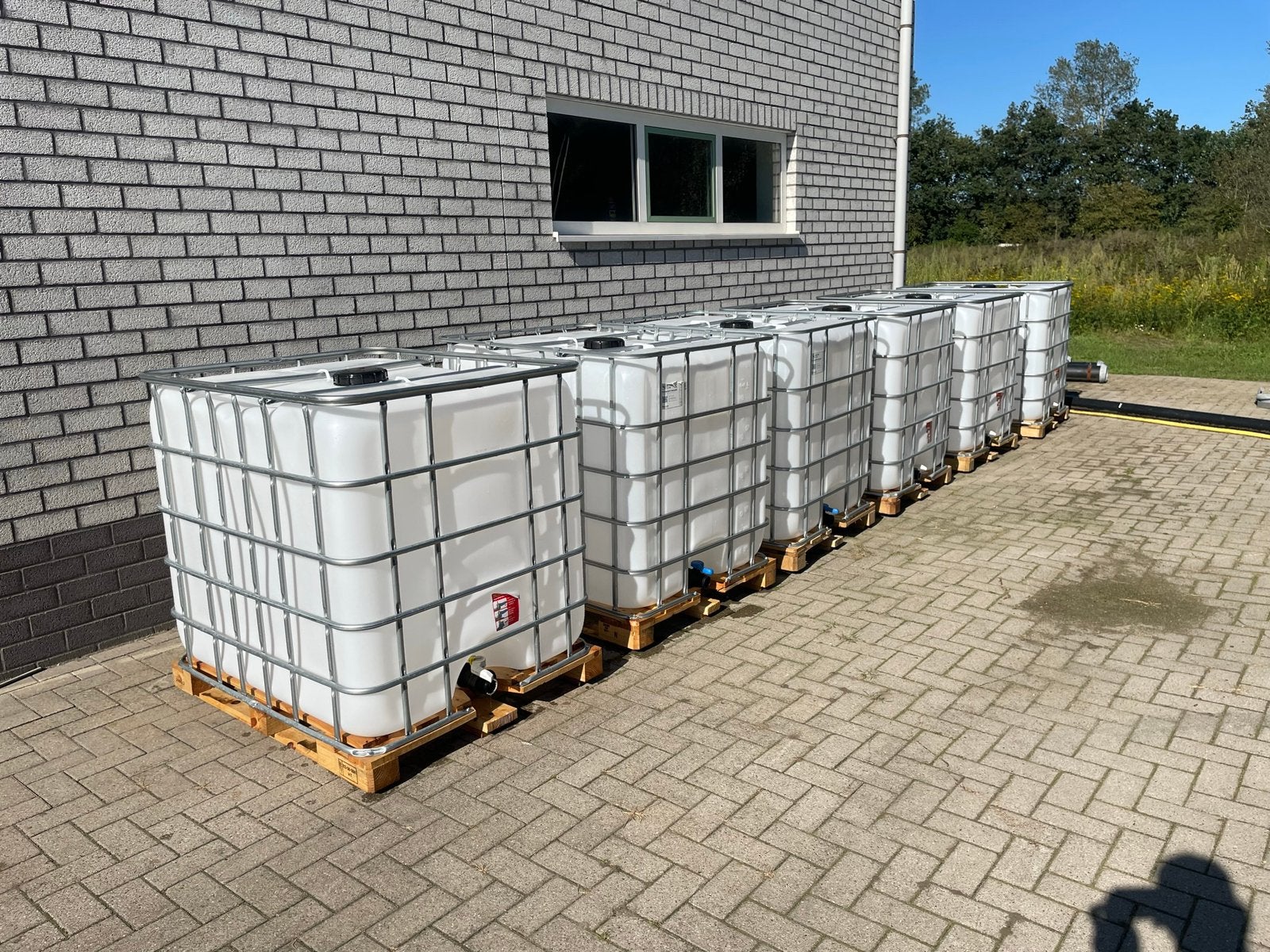 Ibc 1000 Liter vat water opslag / hout, Ophalen, Kunststof, Met kraantje, 150 liter of meer