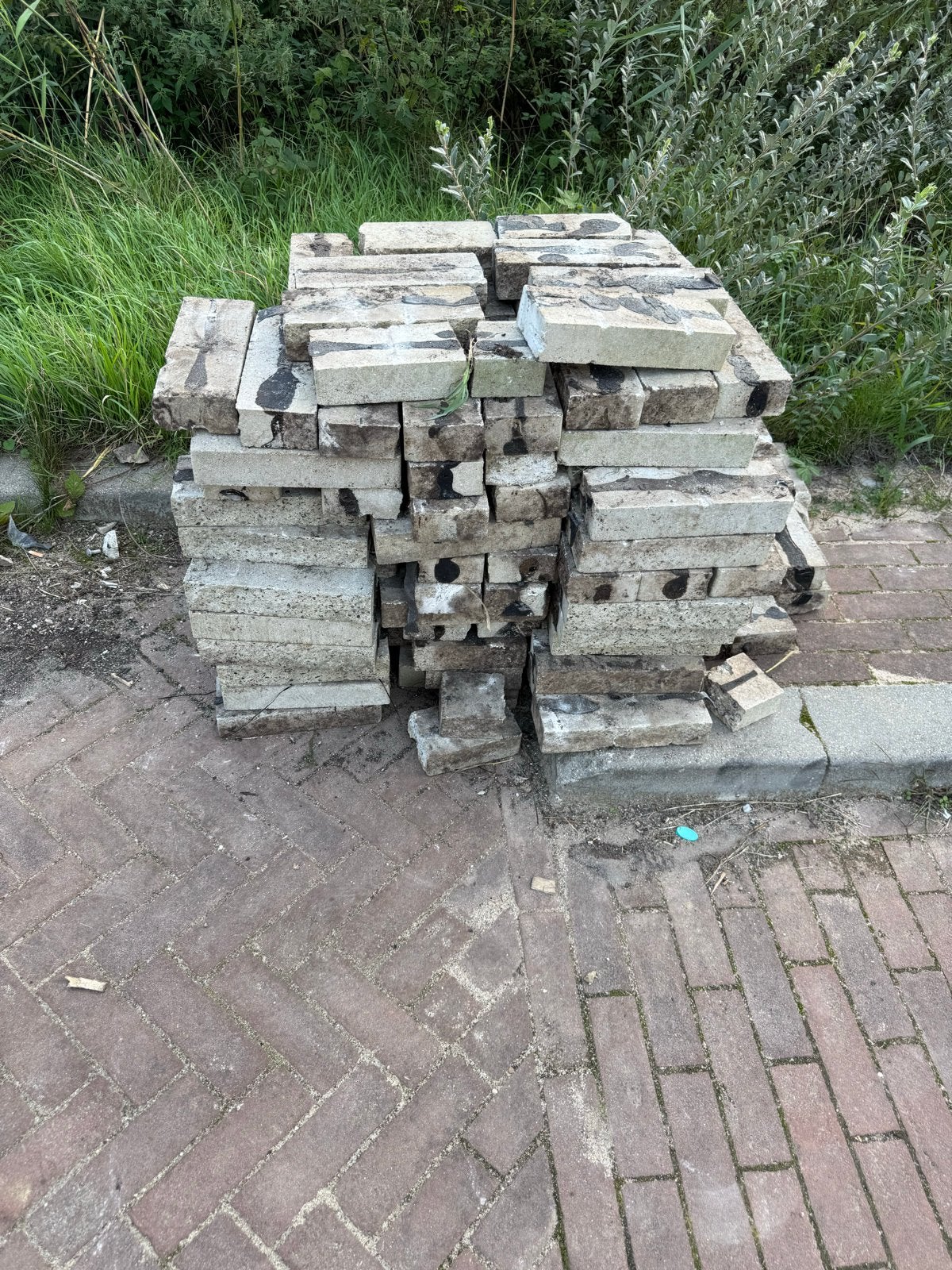 Gebruikte stenen voor tuin of bestrating, Tuin en Terras, Ophalen, Gebruikt, Overige typen, Minder dan 5 m²
