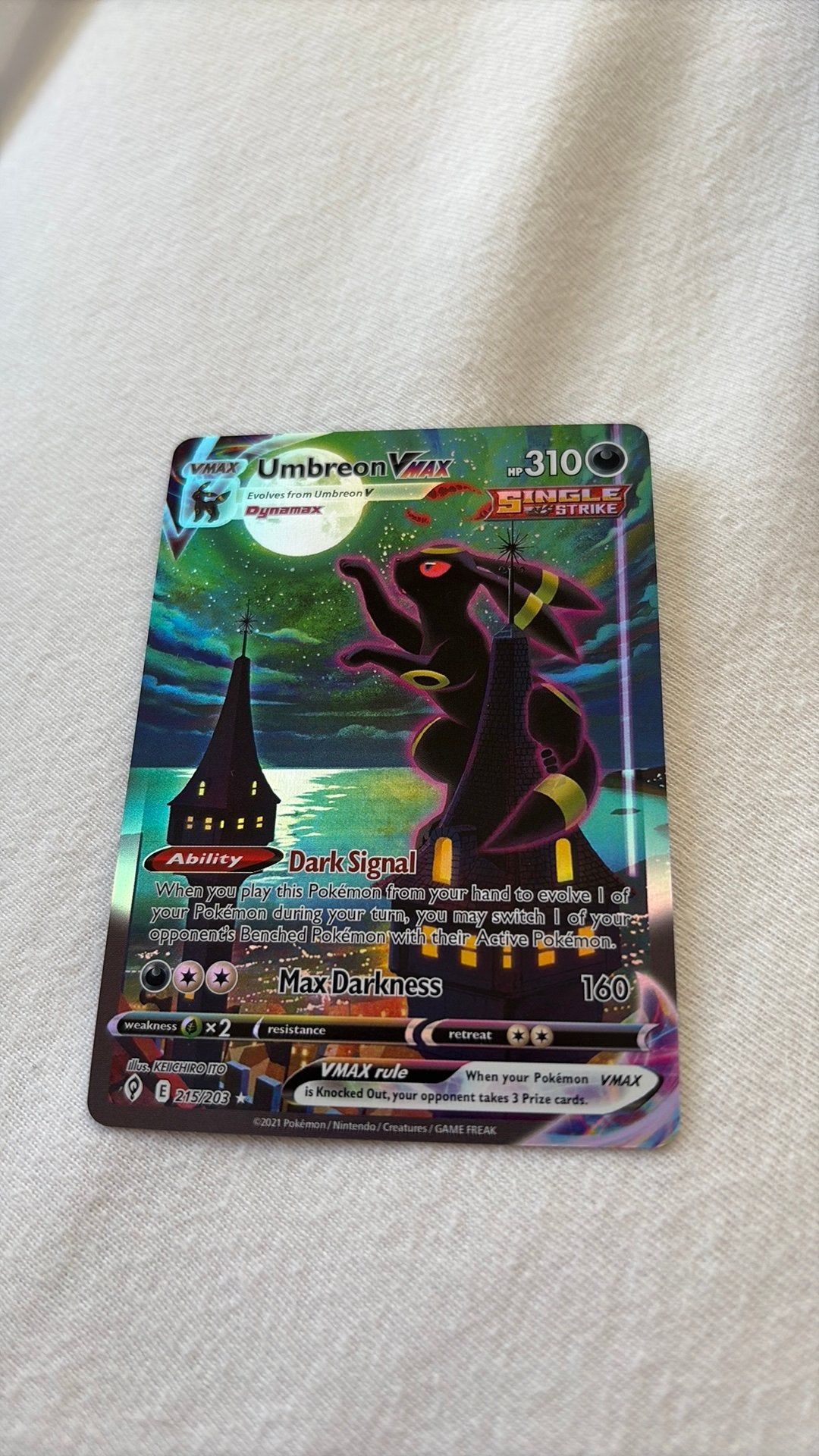Umbreon Vmax, Ophalen of Verzenden, Zo goed als nieuw