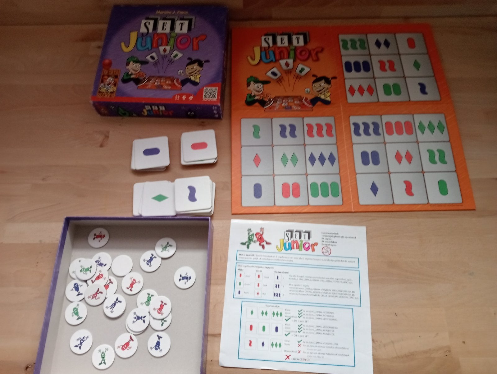 set junior bordspel met kaarten 999 games, Ophalen of Verzenden, Gebruikt
