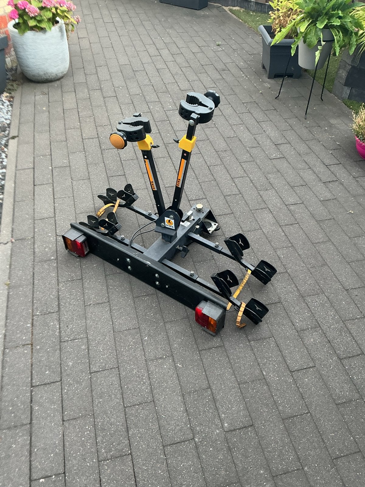 Stevige trekhaak fietsendrager voor 2 fietsen, Ophalen, 2 fietsen, Gebruikt, Trekhaakdrager