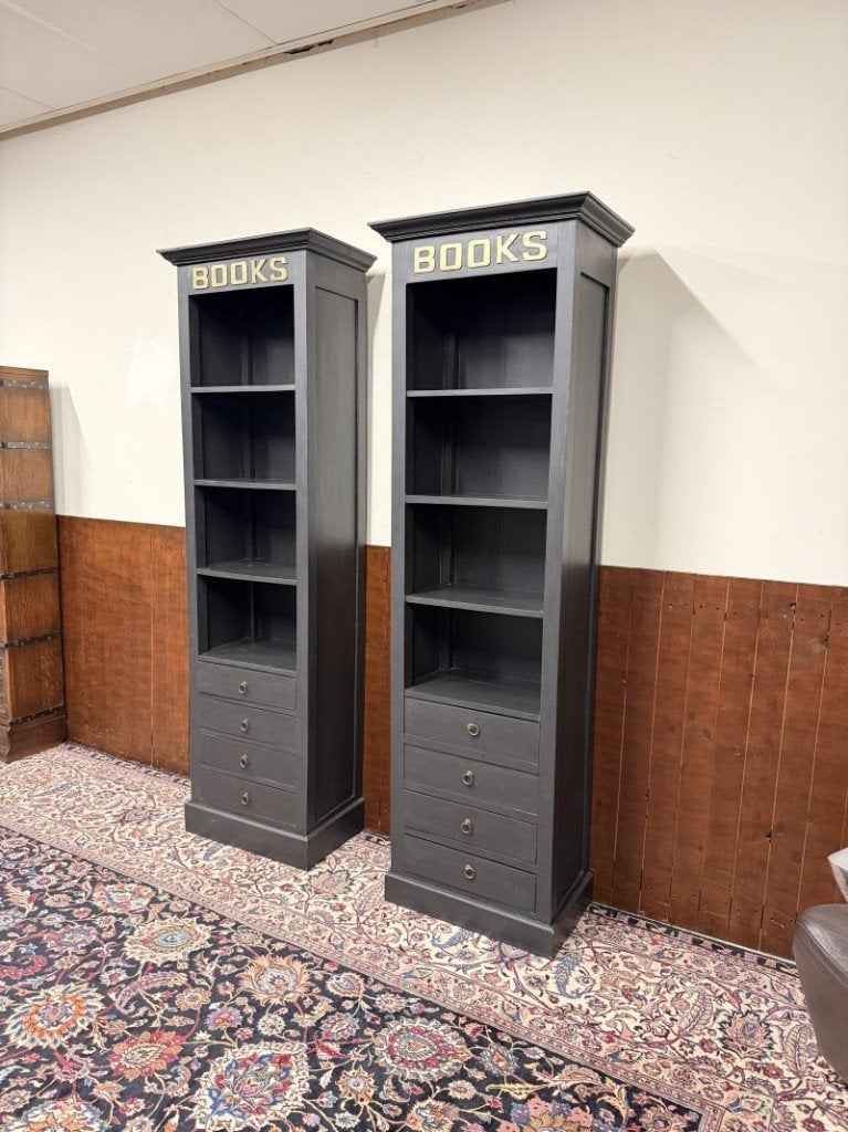 Klassiek Engelse Books Boekenkast Zwart, Ophalen of Verzenden