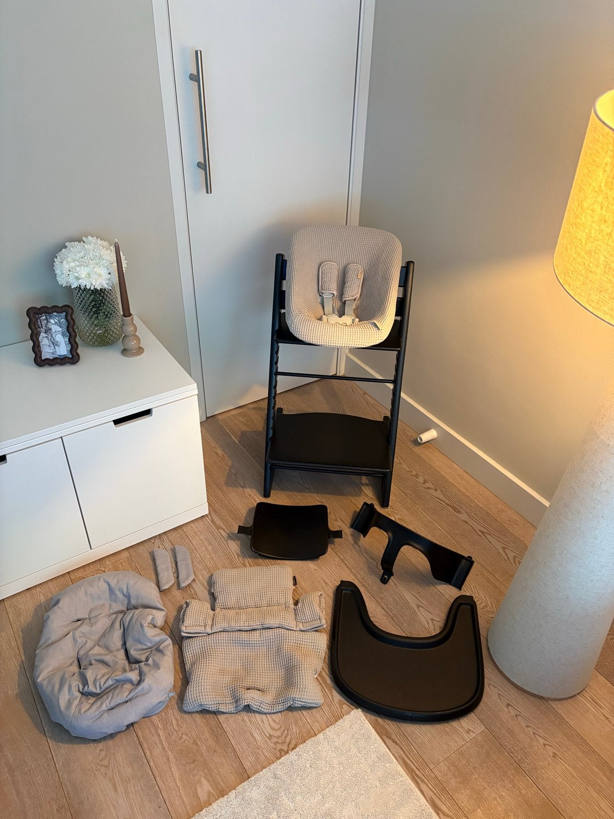 Stokke Tripp Trapp kinderstoel compleet, Kinderen en Baby's, Kinderstoelen, Ophalen, Gebruikt, Meegroeistoel, Afneembaar eetblad