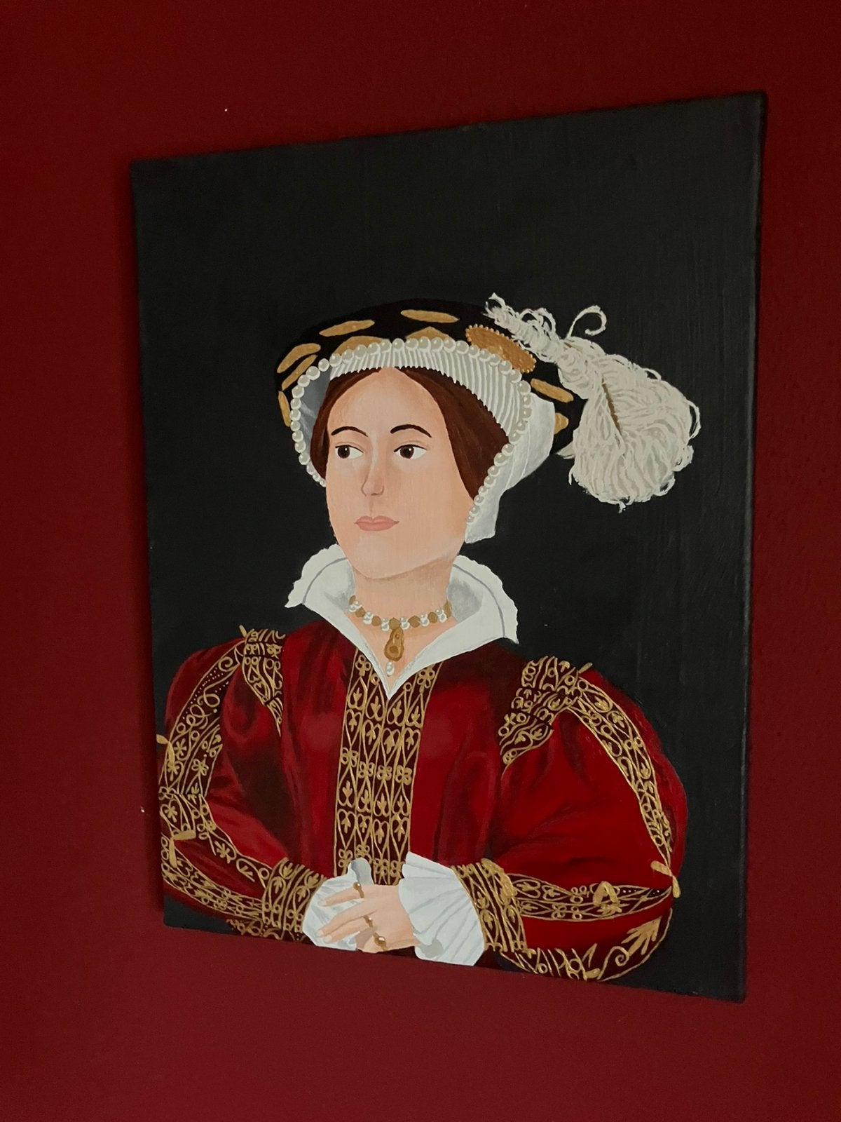 Portret Catherine Part, 30 cm, Rood, Eigen ontwerp, Nieuw